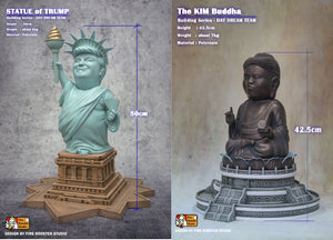 1. Kim & Trump’s Statue Combo (Limited Edition 100pcs)